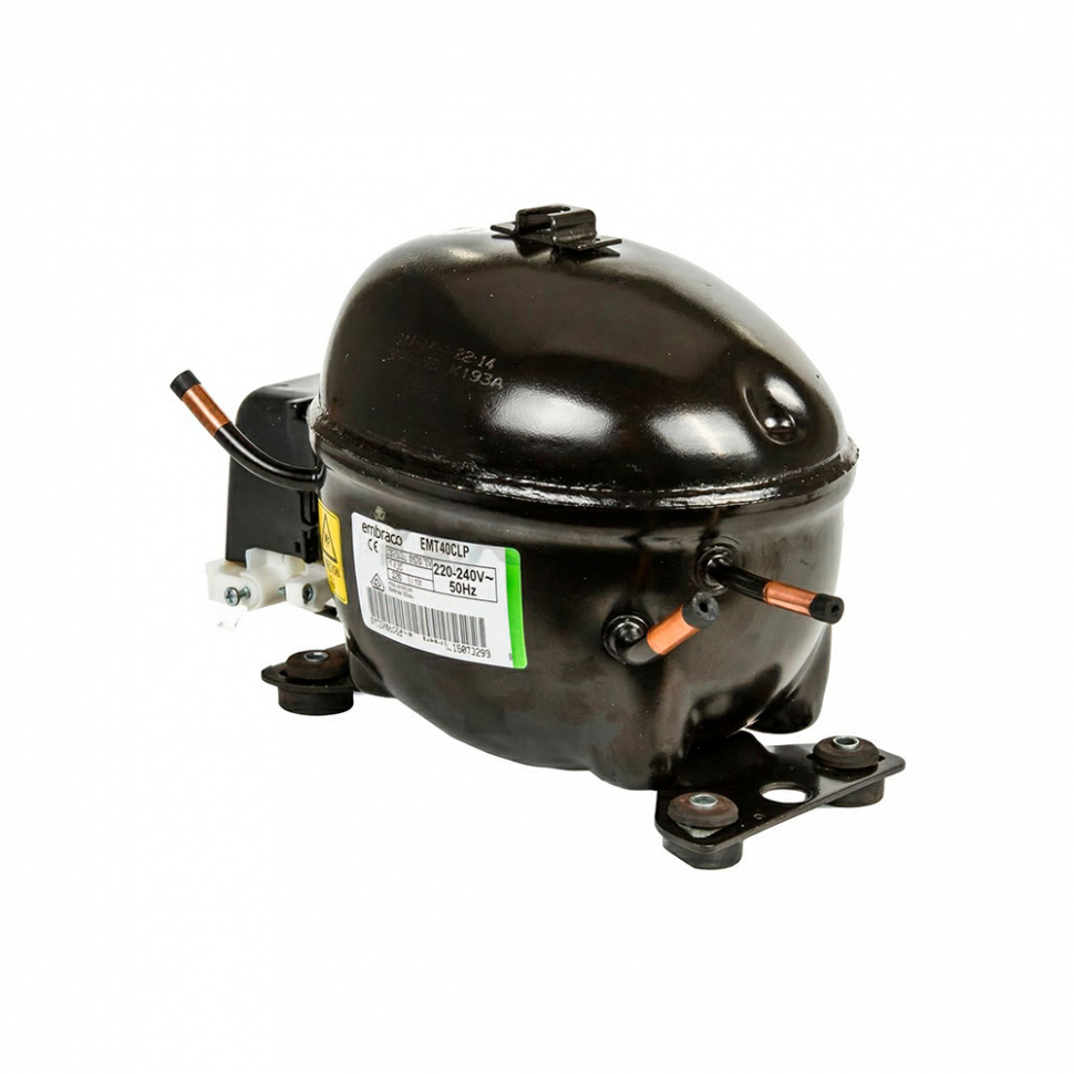 Компрессор холодильника Embraco R600a, 121Вт, EMT40CLP, 484000008461 Компрессор холодильника Embraco R600a, 121Вт, EMT40CLP, 484000008461