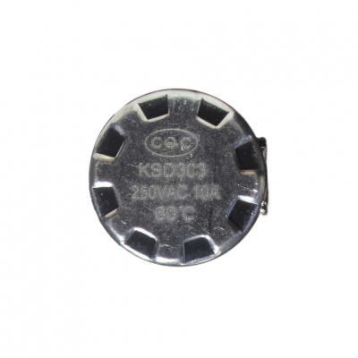 Термостат для водонагревателя Thermex, Ariston, Electrolux KSD303, 10A 60°С биметаллический самовозвратный, 310061