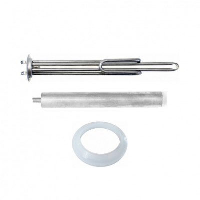 Комплект ТЭН 1,3кВт (1300Вт) RF для водонагревателя Thermex, Garanterm, контакты под винт + прокладка + анод, 20447K