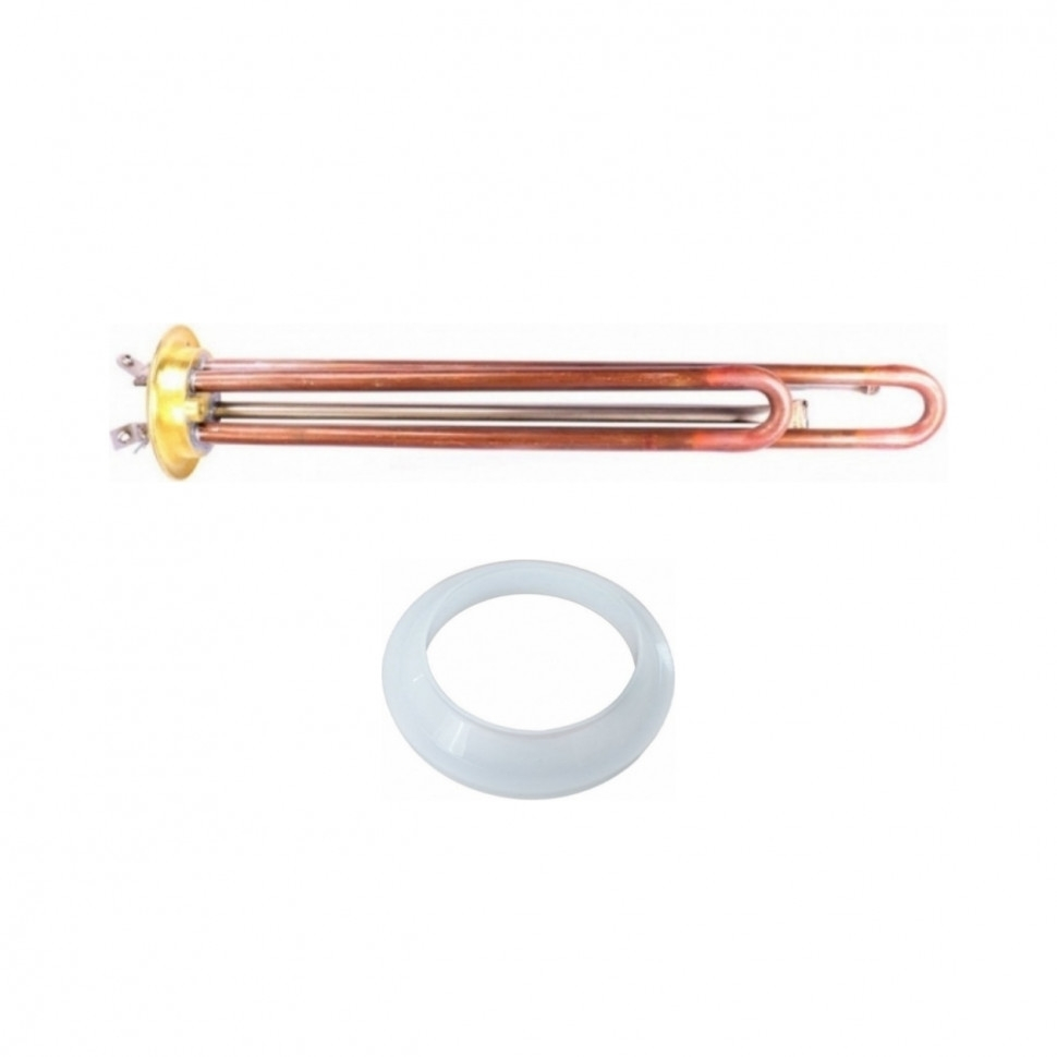 Комплект ТЭН 2 кВт (2000 Вт) RF для водонагревателя Thermex, Garanterm, Electrolux EWH, под анод М4, клеммы под винт + прокладка, 50854K1