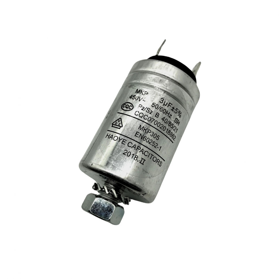 Конденсатор насоса для посудомоечной машины, MKP-3UF, 450VAC, MKP305 Конденсатор насоса для посудомоечной машины, MKP-3UF, 450VAC, MKP305