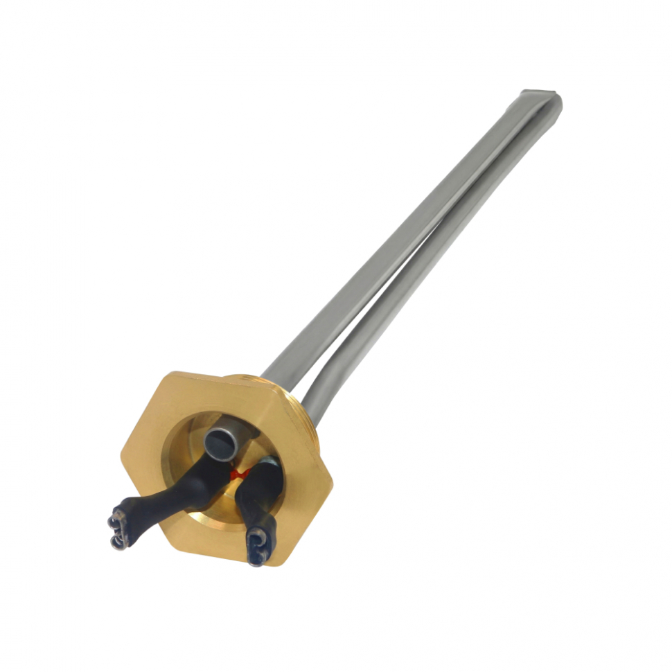 ТЭН для алюминиевого радиатора (батареи отопления) 500 Вт, правая резьба, нерж, D33, G1", L270мм, 220V, Р05П