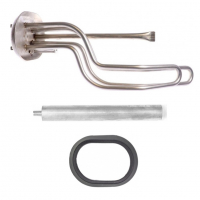 Комплект ТЭН 2кВт (2000Вт) для горизонтального водонагревателя Ariston + прокладка + анод, 150823K