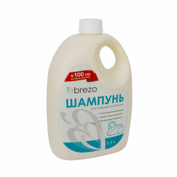 Шампунь для моющих пылесосов и ручной чистки, 1100 мл, Brezo, 97632NZ