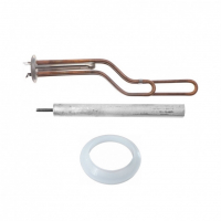 Комплект ТЭН 2,5 кВт (2500 Вт) RF для горизонтального водонагревателя Ariston SHT, SHUTTLE, Regent + прокладка + анод, 20723K