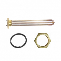 Комплект ТЭН 2кВт (2000Вт) RDT, резьбовой 42мм для Ariston, De Luxe, Real, Thermex, под анод М6 + прокладка + контргайка, 182014K