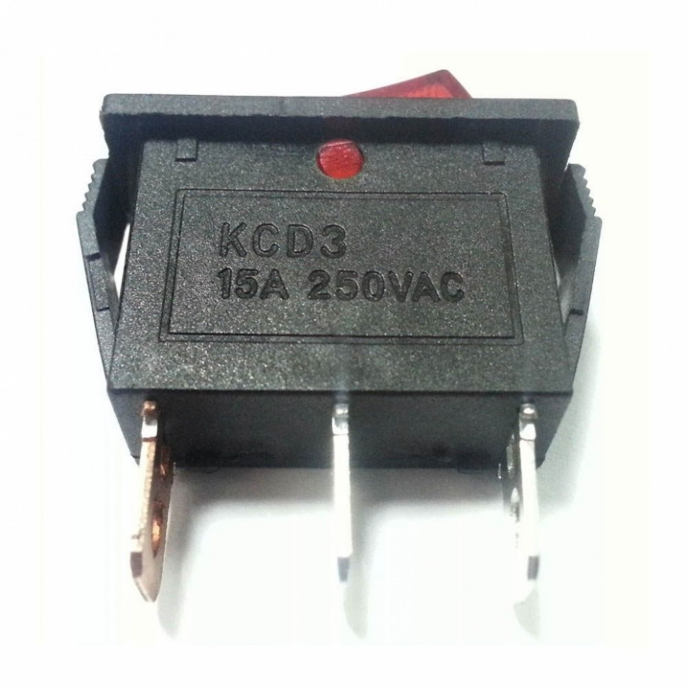 Набор 6 шт Выключатель одноклавишный 13*30мм, 15А, 250V, 2 положения, с сигнальной лампой, Thermex, KM66154 Набор 6 шт Выключатель одноклавишный 13*30мм, 15А, 250V, 2 положения, с сигнальной лампой, Thermex, KM66154