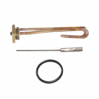 Комплект ТЭН 1кВт (1000Вт) RCT резьбовой 42мм для Ariston, De Luxe, Real, Thermex,  L220мм + прокладка + анод, 182231K