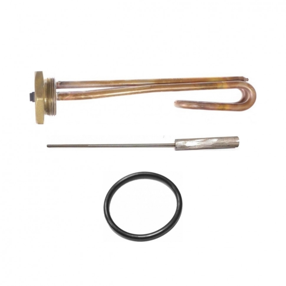 Комплект ТЭН 1кВт (1000Вт) RCT резьбовой 42мм для Ariston, De Luxe, Real, Thermex,  L220мм + прокладка + анод, 182231K