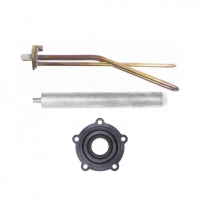 Комплект ТЭН 1,5кВт (1500Вт) RCF для горизонтального водонагревателя Ariston + прокладка + анод, R184172K4