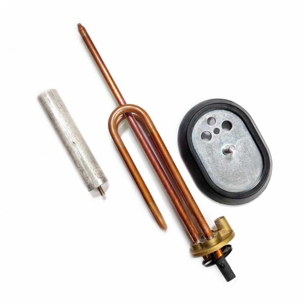 Комплект ТЭН 1,5 кВт (1500 Вт) RCA для водонагревателя Ariston + фланец + прокладка + анод М5, 30716Ф
