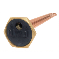 ТЭН для чугунной батареи отопления (радиатора) 2 кВт, медь, D42, G1 1/4", L355мм, 220V, TW, 3400069