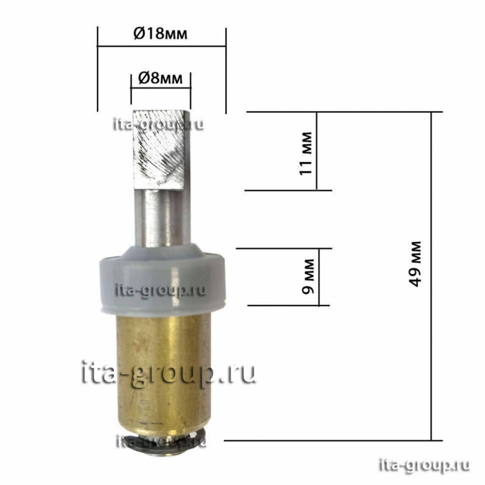 Шток привода ведра хлебопечки Philips с сальником, L49 мм, b1054 Шток привода ведра хлебопечки Philips с сальником, L49 мм, b1054