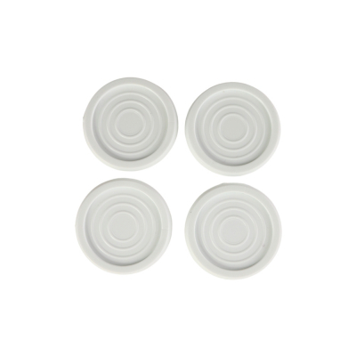 Антивибрационные подставки ИТАТЭН, D56мм, h6мм, белые, тонкие, круглые, 4 шт, 20539